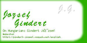 jozsef gindert business card